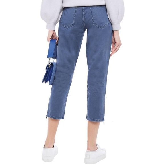 Current Elliott  The Debbie Crop Jeans Bijou Blue - Picture 2 of 6
